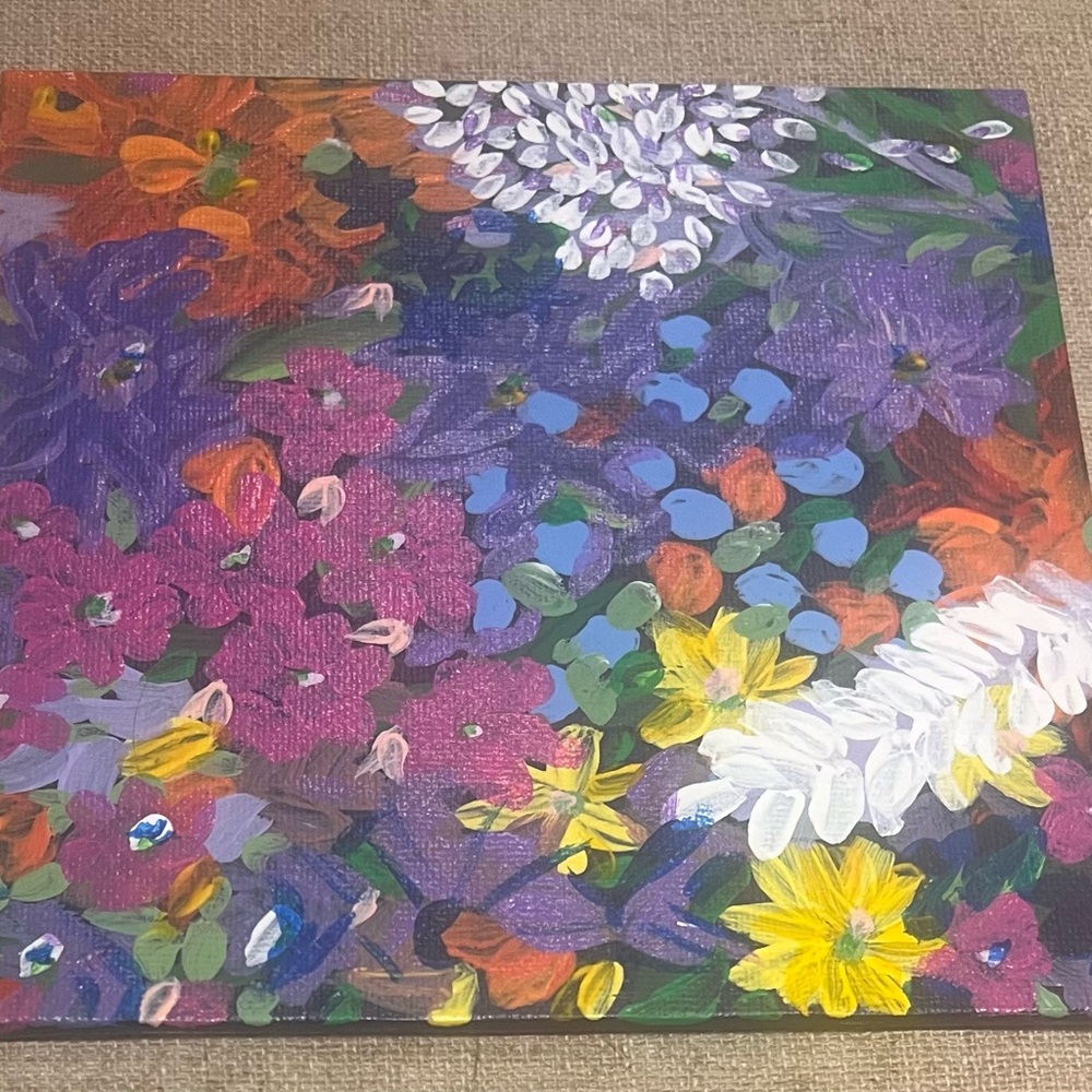 Floral Burst Canvas Art